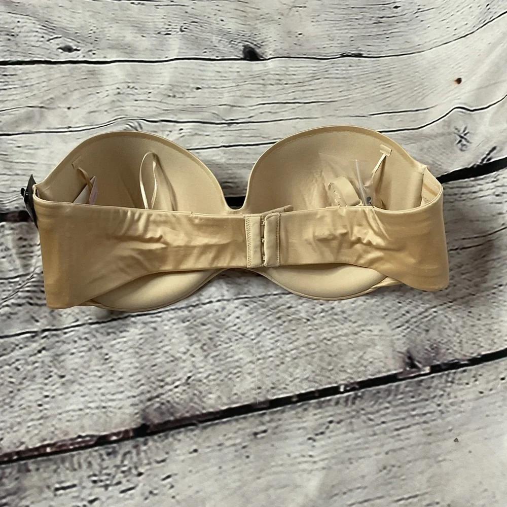 Maidenform Nude Strapless Stay Up Power Band Bra 40D NWT